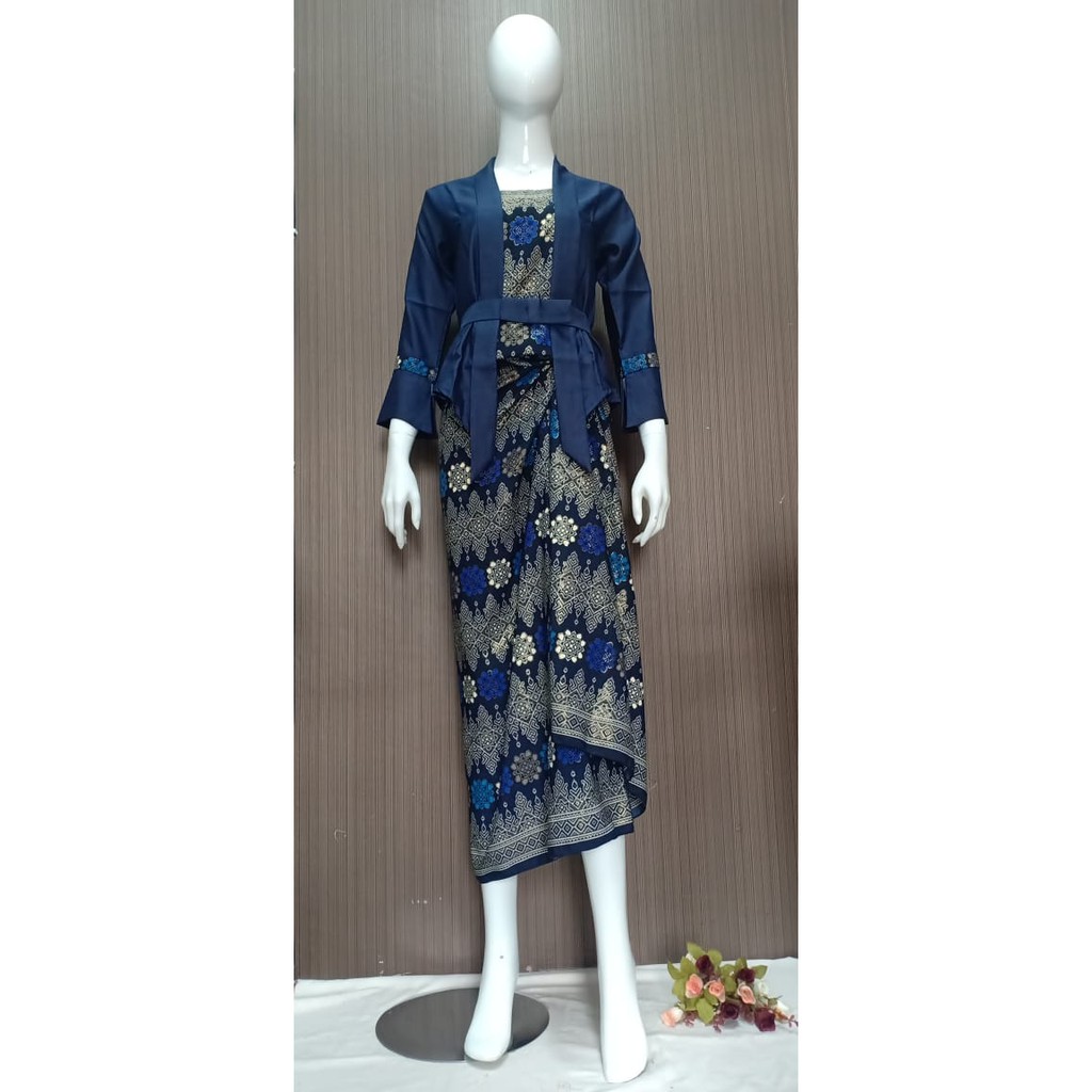 SETELAN ELNIRA TANGAN PANJANG ROK LILIT BATIK/ KEBAYA MODERN / KEBAYA KEKINIAN / KEBAYA MURAH/KEBAYA SETELAN RUMAH KEBAYA BANDUNG RUMAH SONGKET BANDUNG