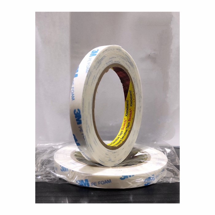 

Double Tape 3M PE Foam 12mm Putih