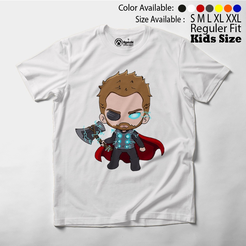 Baju Anak / Kaos Atasan Anak / Kids T Shirt Baby Marvel Chibi Kawaii Thor