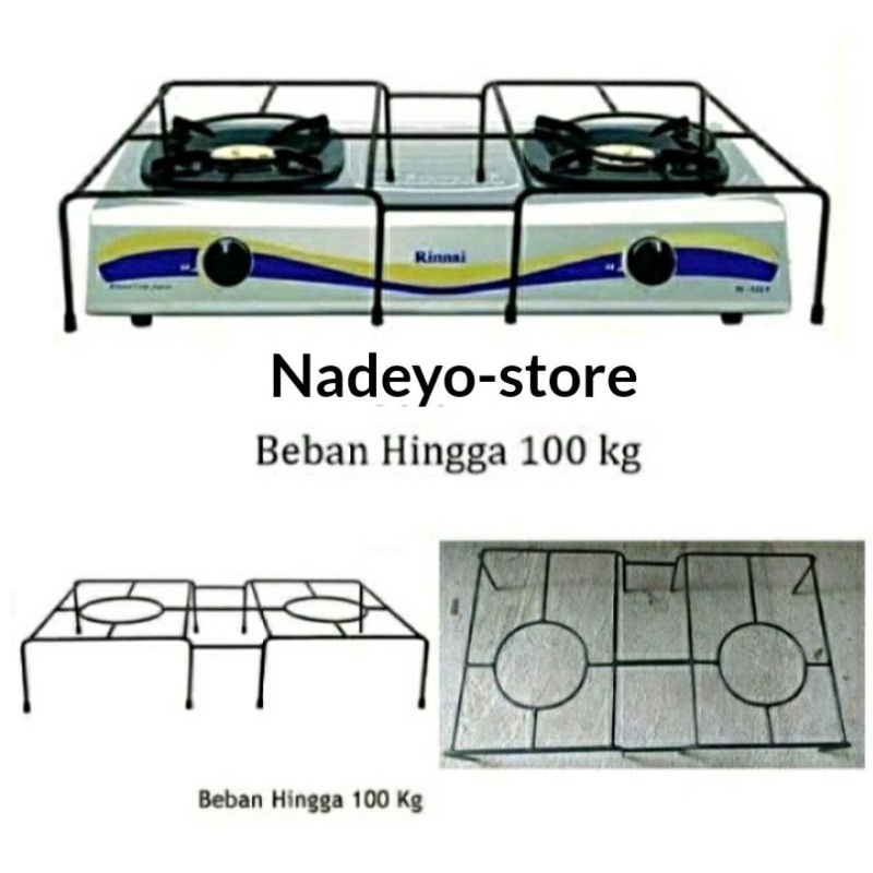 tatakan kompor 2 tungku/ Baner kompor oven / angkringan