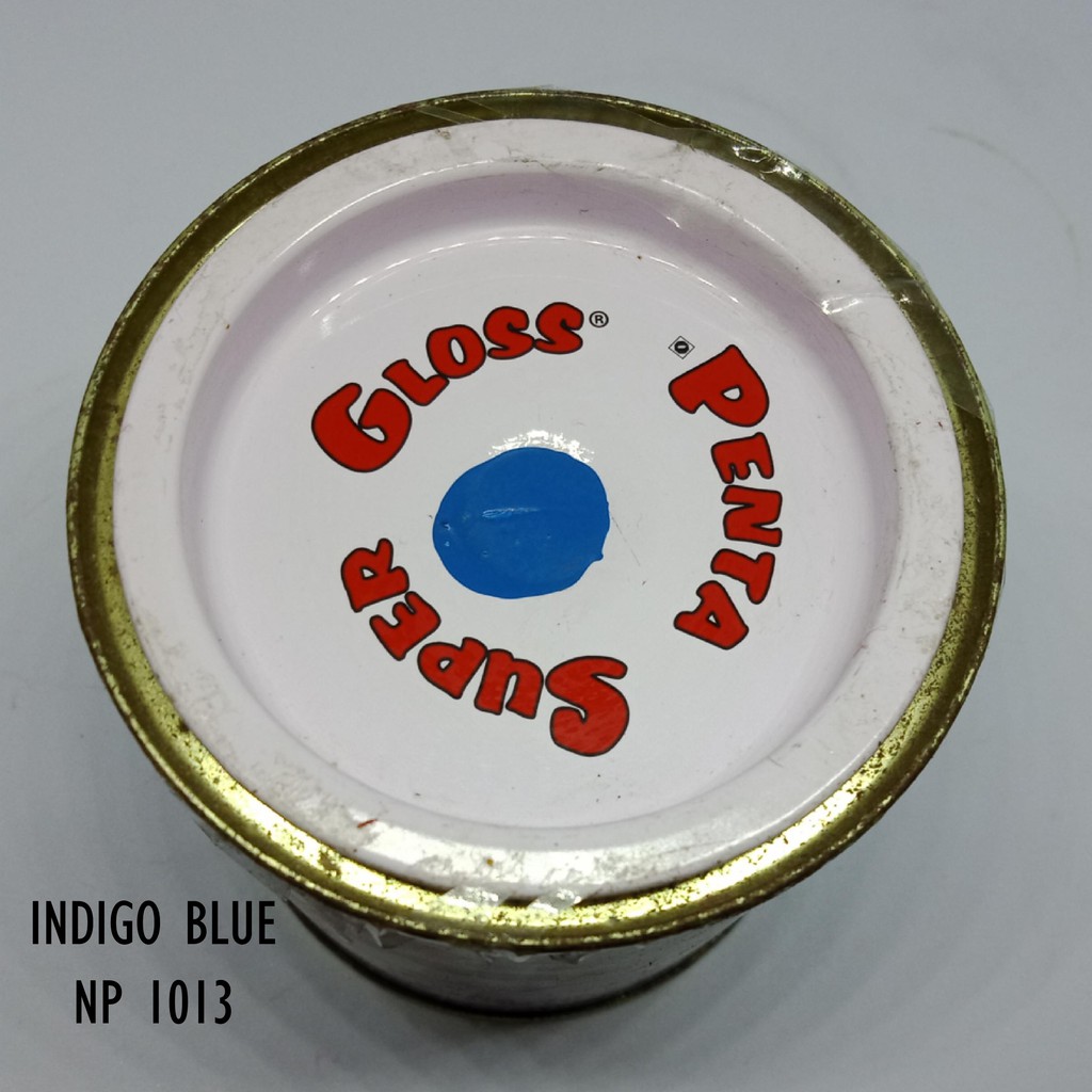 CAT INDIGO BLUE NP1013 200cc - cat biru cerah - cat penta blue gloss - cat duco biru -cat penta biru