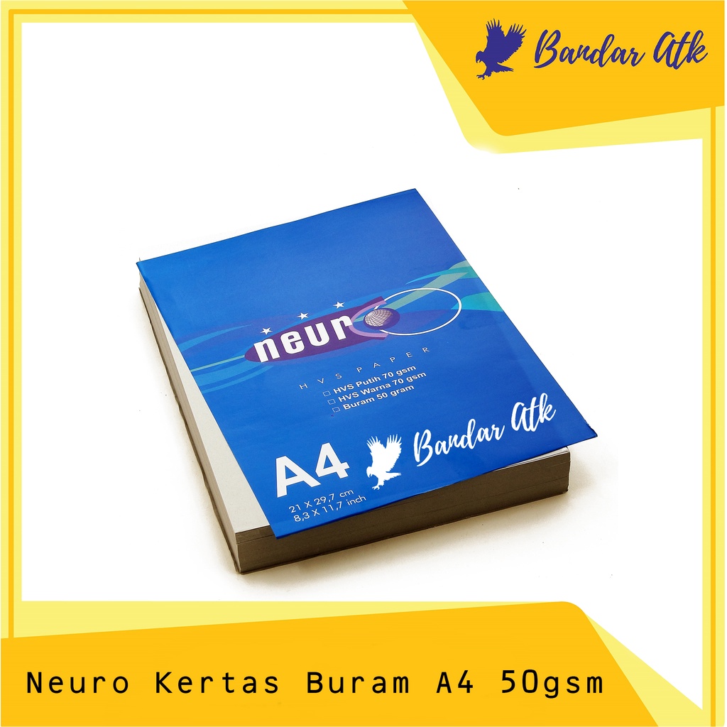 Jual KHUSUS EKSPEDISI Neuro Kertas Buram A4 Kertas Koran A4 [1 PACK ...