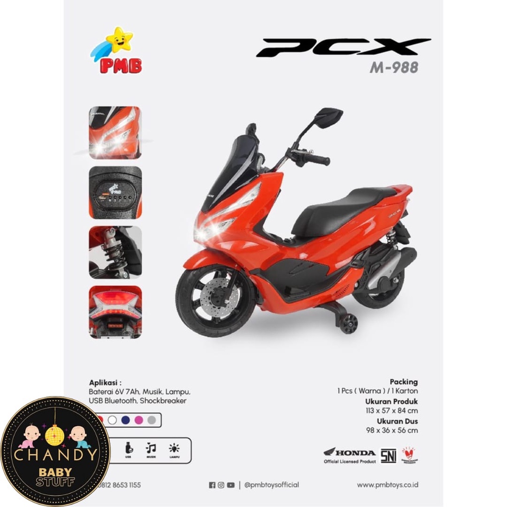 MOTOR AKI MAINAN ANAK HONDA PCX M-988