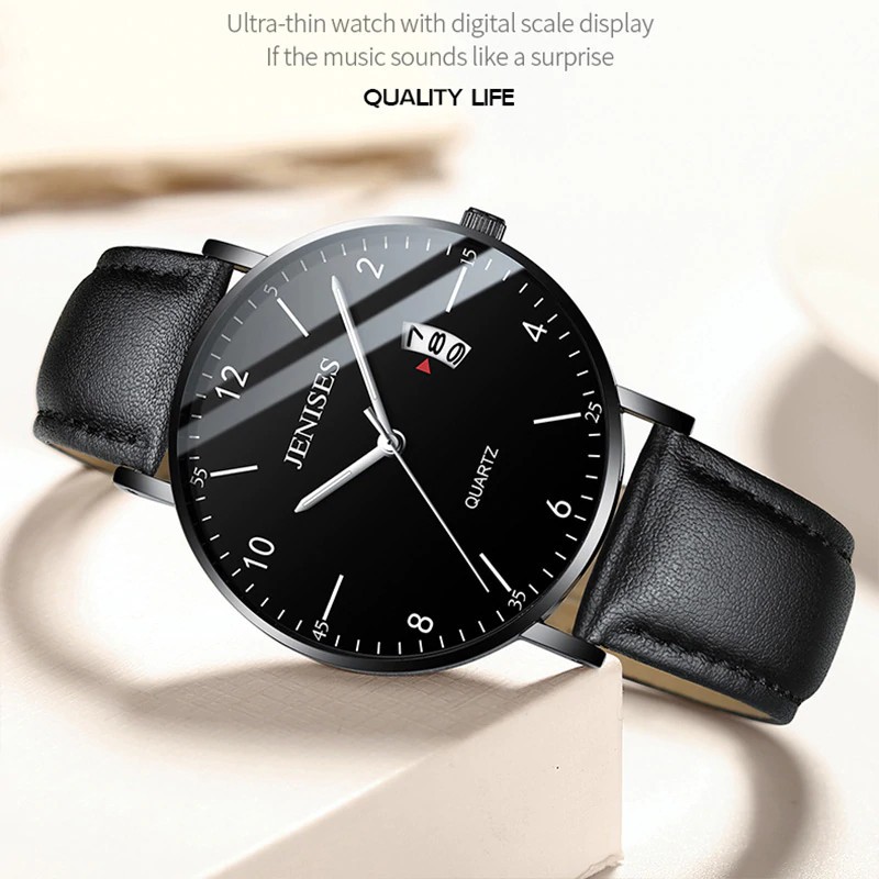 [PROMO MURAH] Pria Ultra Tipis Pergelangan Tangan Watch 2019 Pria Jam Tangan Mewah Merek Pria Jam