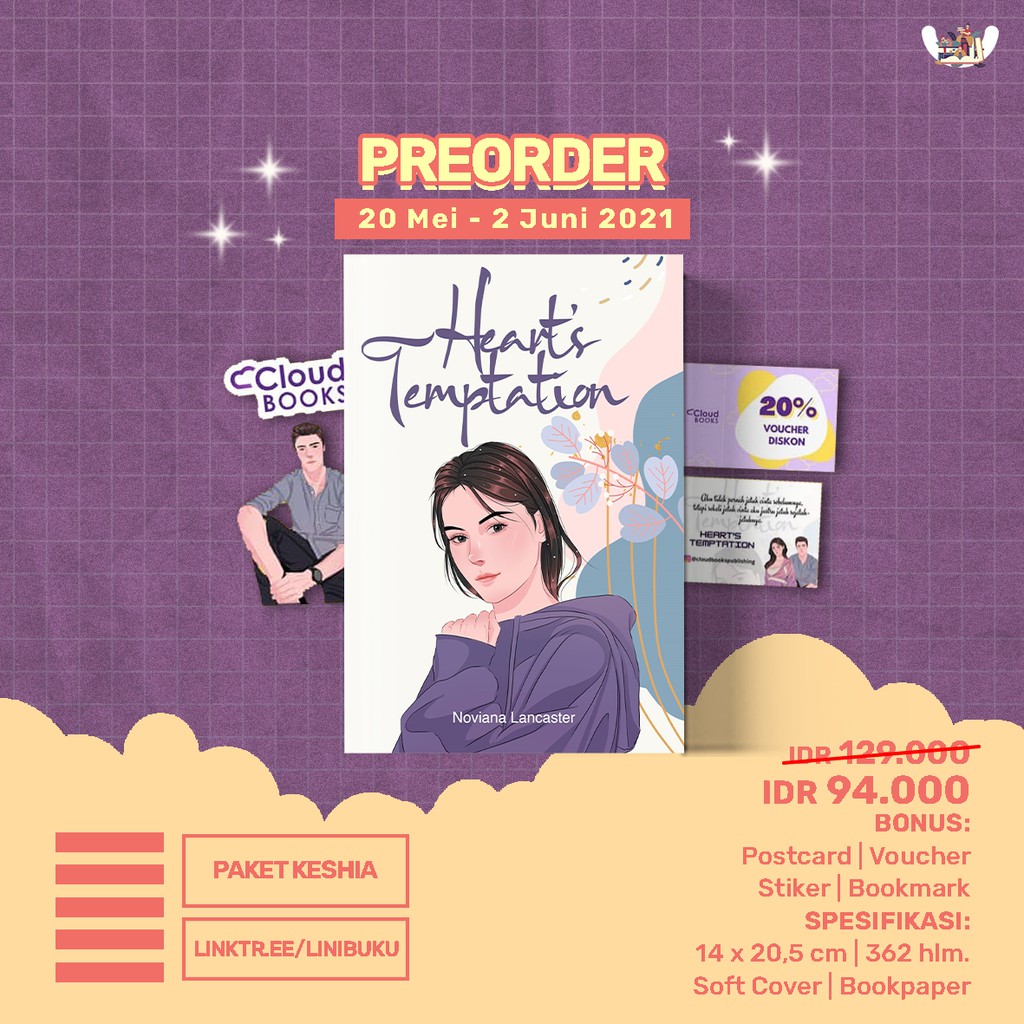 Ready HEART'S TEMPTATION karya nona.lancaster-PAKET KESHIA