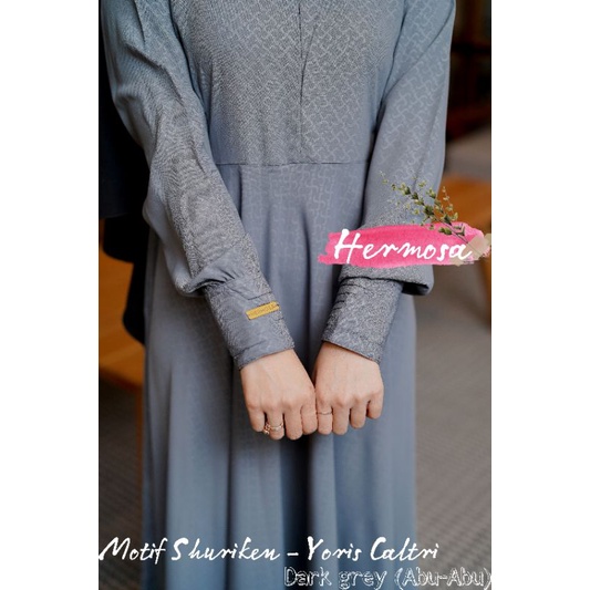 GAMIS EMBOS SYARI PREMIUM YORIS CALTRI (ABU)