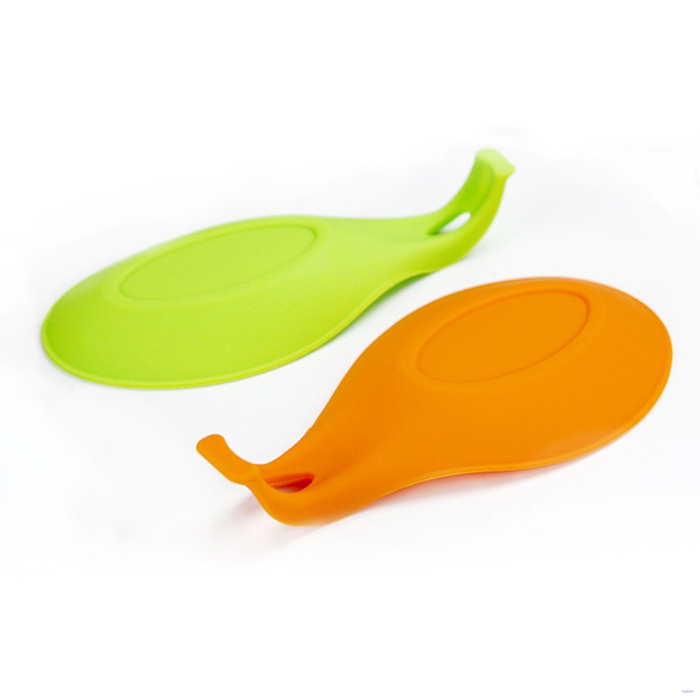 [READY STOCK] Multipurpose Silicone Spoon Rest Pad Food Grade Silica Gel Spoon Put Mat Device