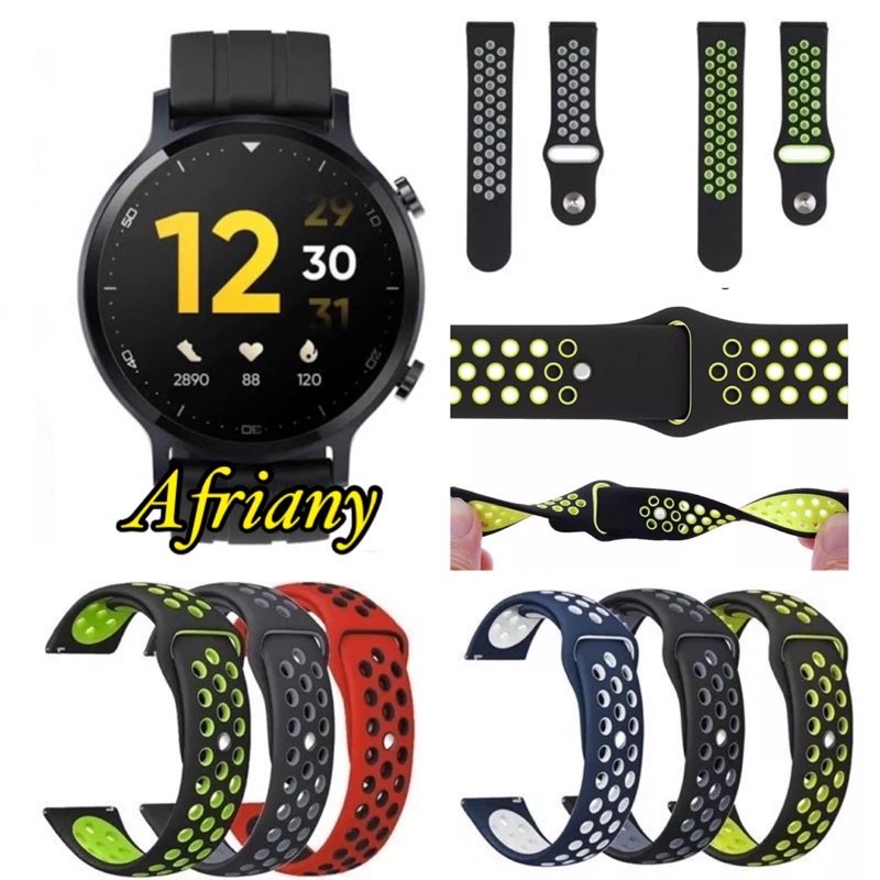 Tali Jam Strap Realme Watch S / Realme Watch S Pro - Nike Rubber Silikon Sporty