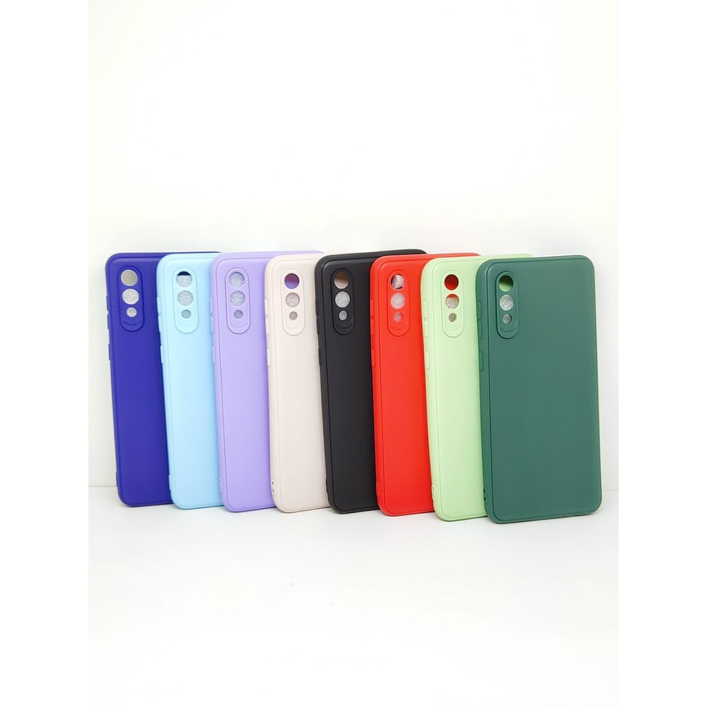 SoftCase Warna Warni Samsung A02 M02 A21S with 3D Camera Casing Candy Macaron Pelindung Camera