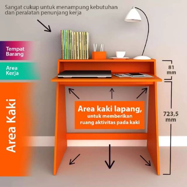  Meja  Kerja Minimalis  Modern Shopee  Indonesia