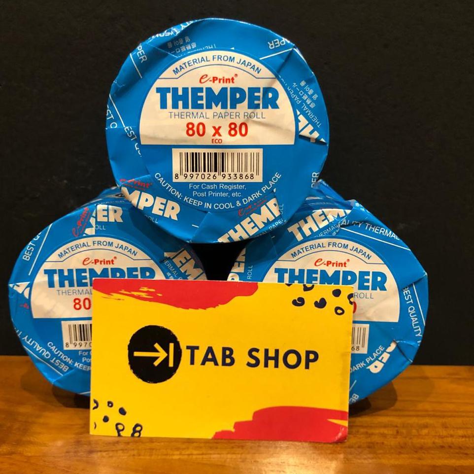 

❖BIG SALE❖ EPRINT THEMPER Kertas Thermal Struk Kasir 80x80 ECO B Hitam