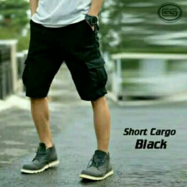 Celana Pria Pendek Cargo Distro/Celana Gunung Hitam