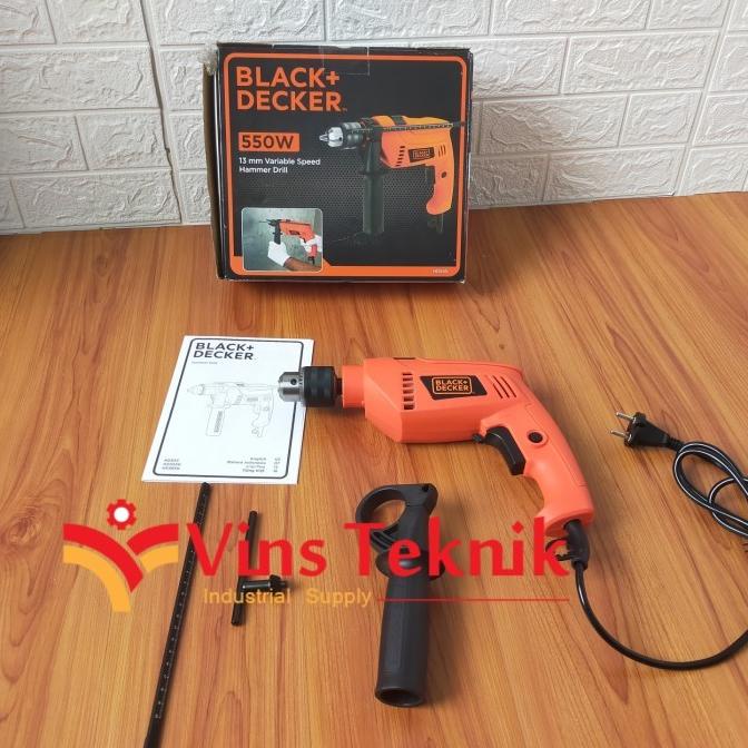 mesin bor beton tembok 13mm HD 555 black decker HD555