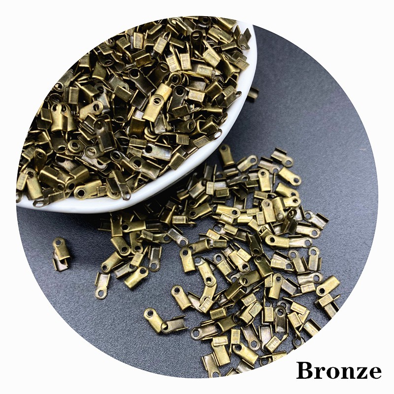 100pcs / Lot Klip Konektor Kabel Bahan Metal Ukuran 6mm/9mm/11mm