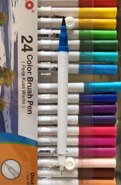 

RB Joyko 24 Color Brush Pen / Kuas dan Pen 24 warna Joyko Clp-07 Clp07