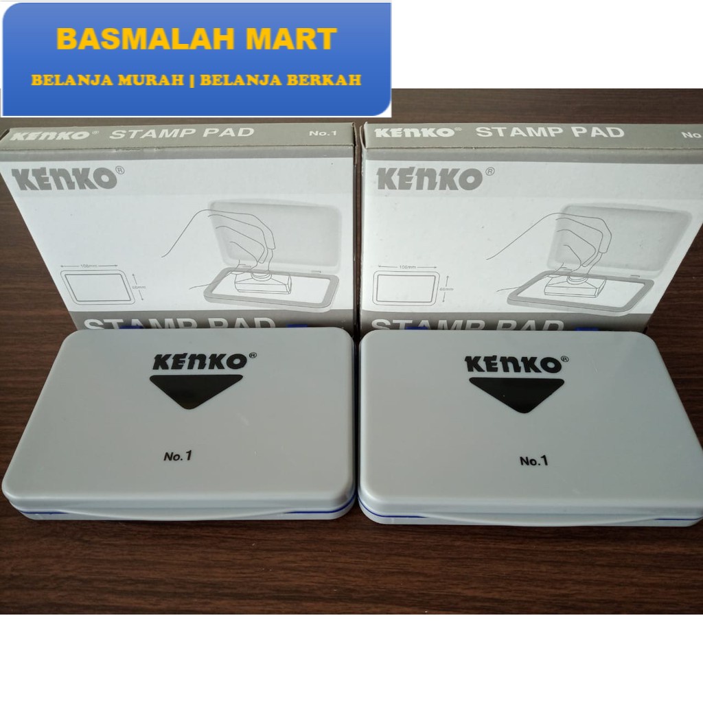 

[ ECER ] Stamp Pad No.1 Kenko / Bantalan Stempel (Ilham Berkah Mart)