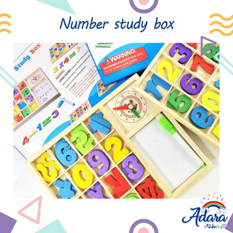 

Number Study Box (mainan edukasi, belajar berhitung, belajar matematika dasar)
