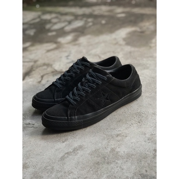 Converse One star ox Full black suede.