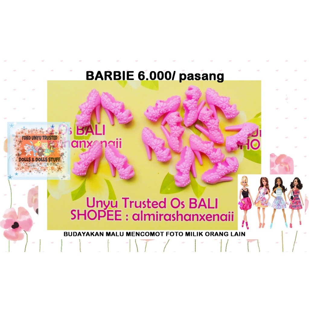 (S.E.P.A.T.U) Boneka Barbie/ Barbie/ Barbie Doll/ Disney Princess/ My Scene (IMPORT) - BABYPINK E44