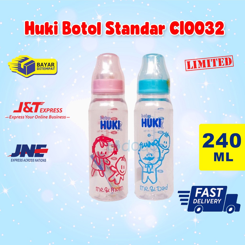 Huki Botol Standar CI0032 240ml / Botol Susu