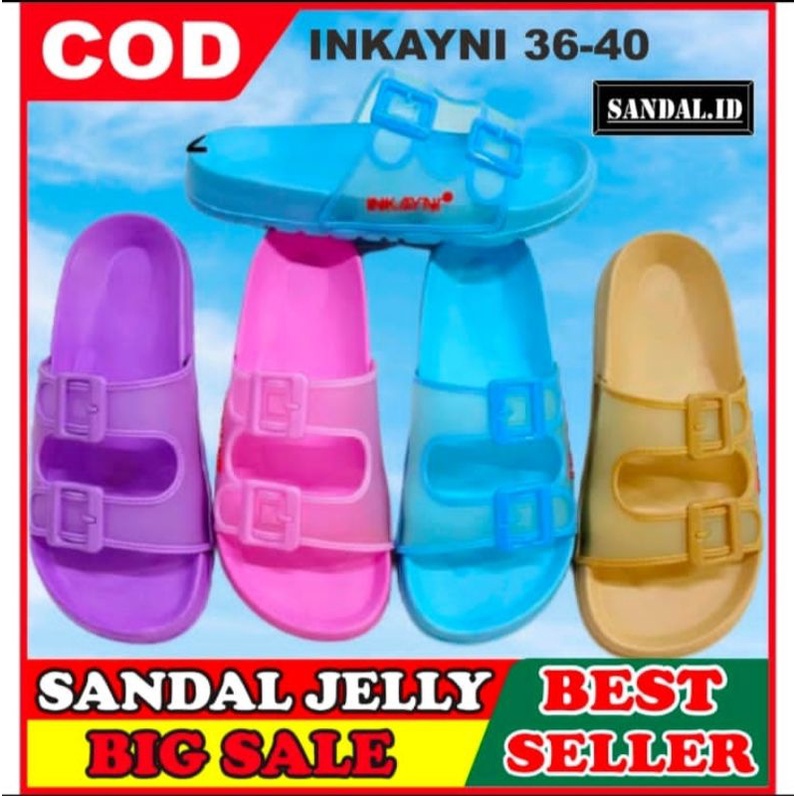 Sandal Selop Jelly Wanita Uk 36-40