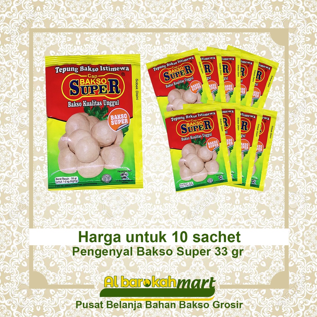 

Pengenyal Bakso Super 33 gr [10 sachet]