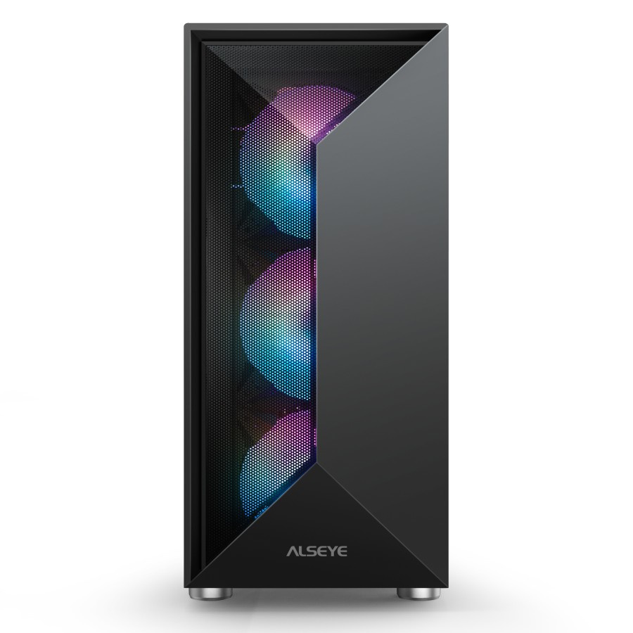 CASING ALSEYE E- SPACE BLACK ITX / ATX