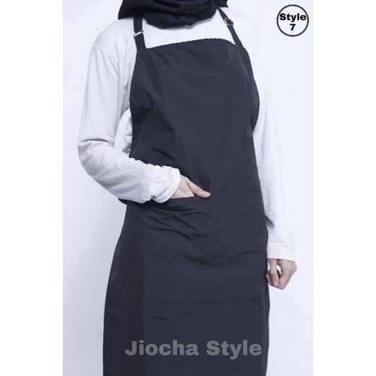 Apron celemek koki babershop cheff koki premium [ free msker ]