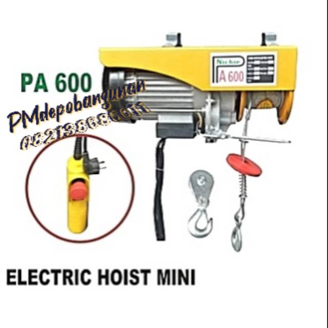 Electric Hoist Mini 600 KG