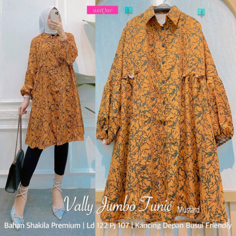 Vally Jumbo Tunik//Tunik//Tunik Wanita//Tunik Muslim//Tunik Daily//Tunik Wanita//Tunik Muslim