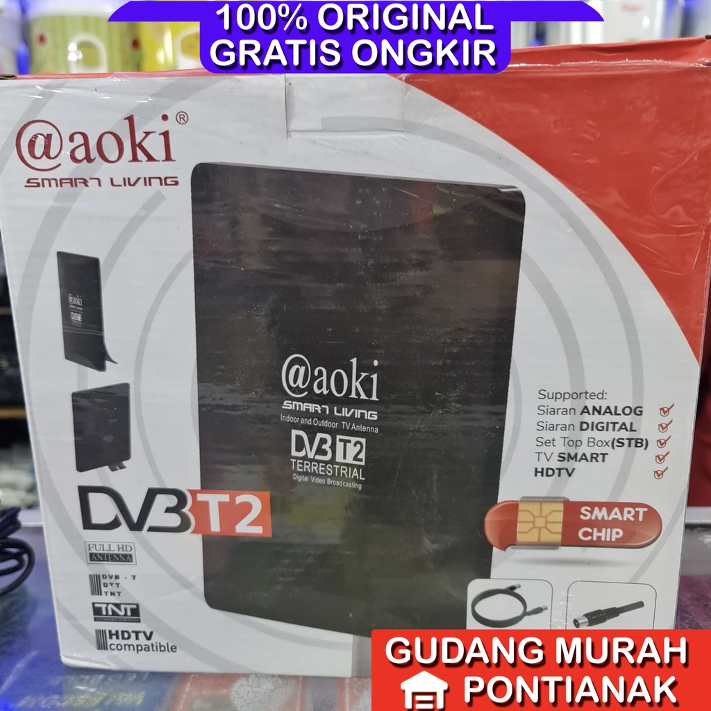 Antena Digital Score / Aoki DV3  Indoor dan Outdoor mendukung SET TOP BOX (STB)