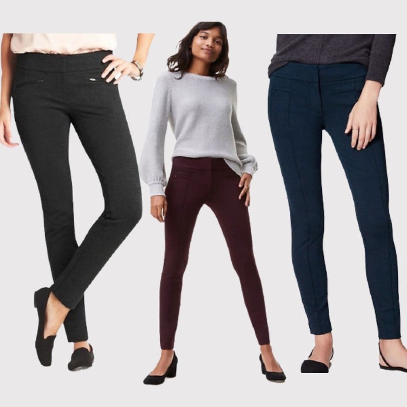 Celana Wanita Ponte Zipper Pocket Pants