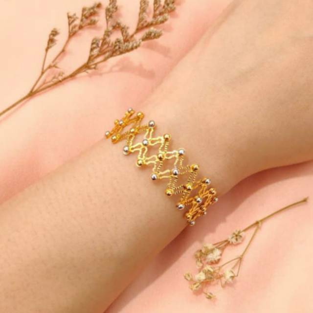 Gelang Bangle Love Emas asli