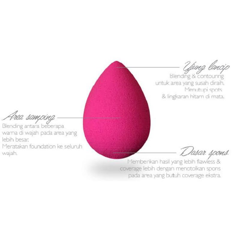 Spon Foundation Beauty Blender Makeup Bentuk Telur