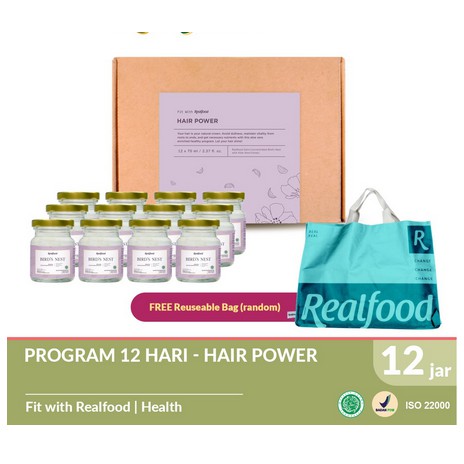 

Realfood Birdnest Hair Power 12 btl ( Minuman Sarang Burung Walet)