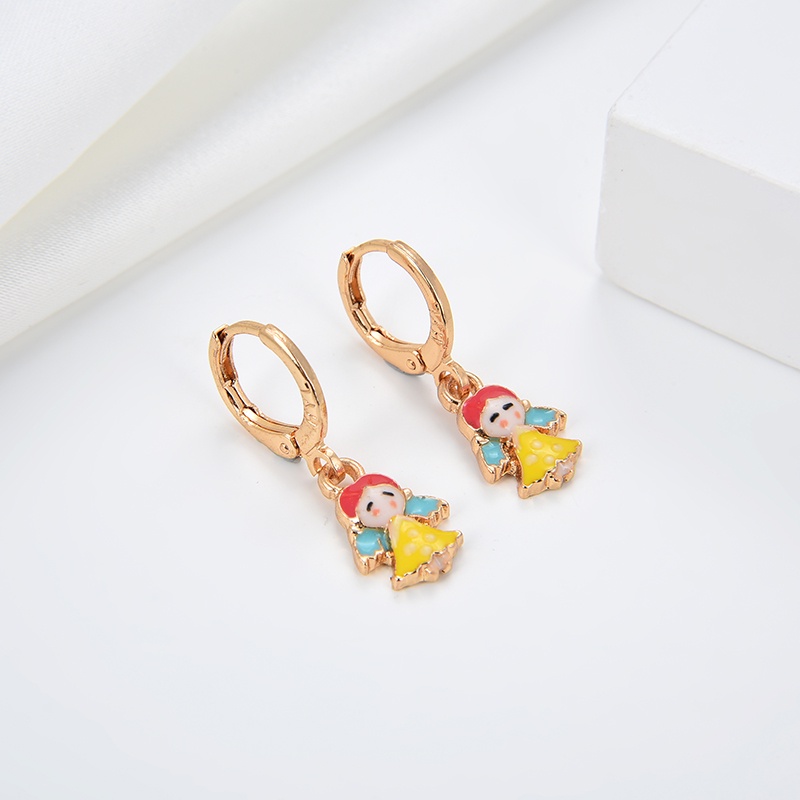 anting titanium anak emas asli muda wanita korea anti karat karat panjang selamanya korea dewasa bunga style korean style tusuk 04e