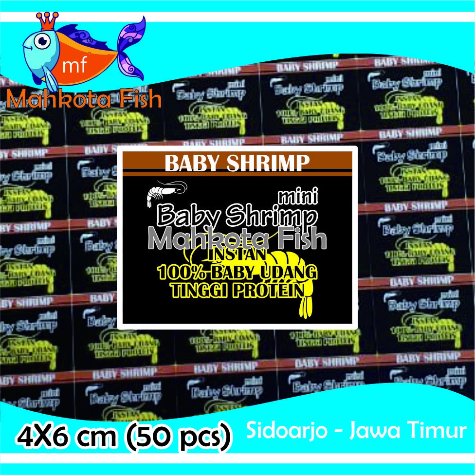 Stiker Repack BABY SHRIMP | Stiker Baby Shrimp