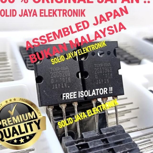 Produk Terbaru TRANSISTOR TOSHIBA 2SC5200 - 2SA1943 TR TOSHIBA 2SC 5200 2SA 1493 TRANSISTOR TR FINAL