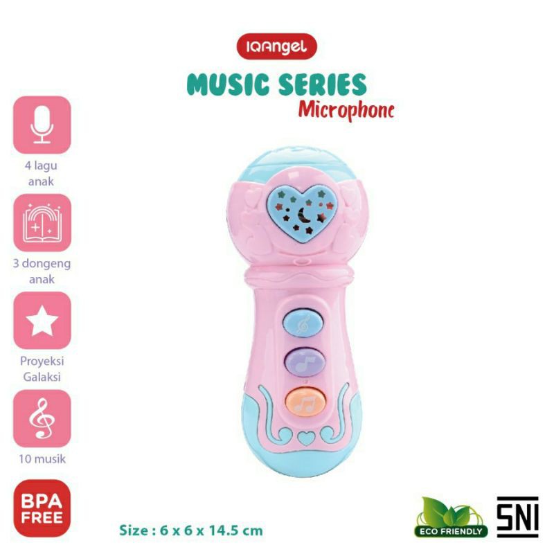 IQ Angel Microphone Toys - Mainan Mic Anak Bayi Mainan Musik Bayi 18M+