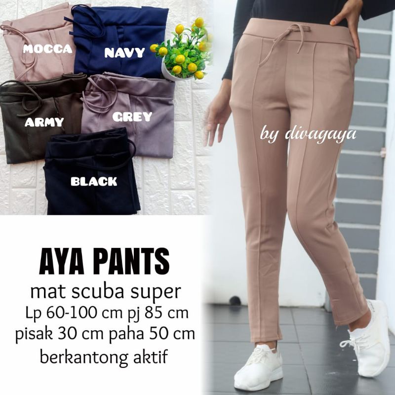 CELANA AYA PANTS SCUBA SUPER