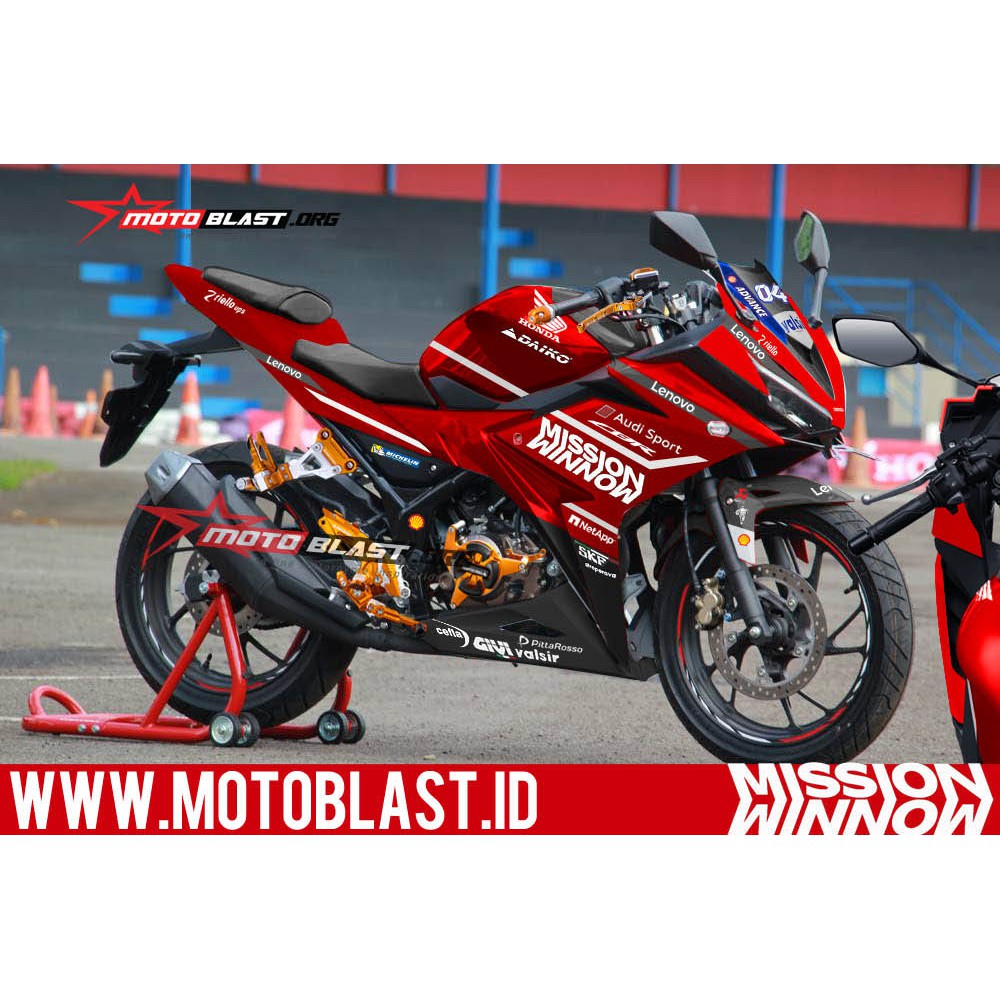 Decal Stiker Honda New CBR150R Livery Mission Winnow Full Body Motoblast