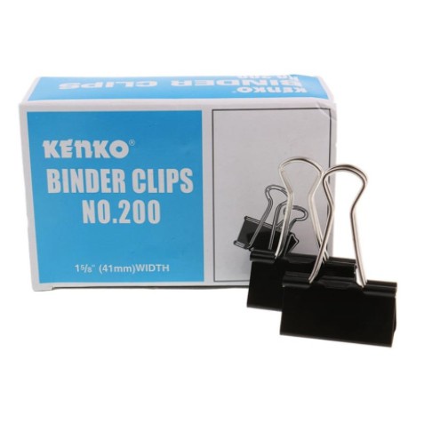 

KENKO Binder Clip No.200 / Penjepit Klip Kertas Dokumen File Besar Per1pcs