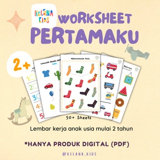 Worksheet Anak Pertamaku Usia 2 tahun 55 lembar - Printable Worksheet