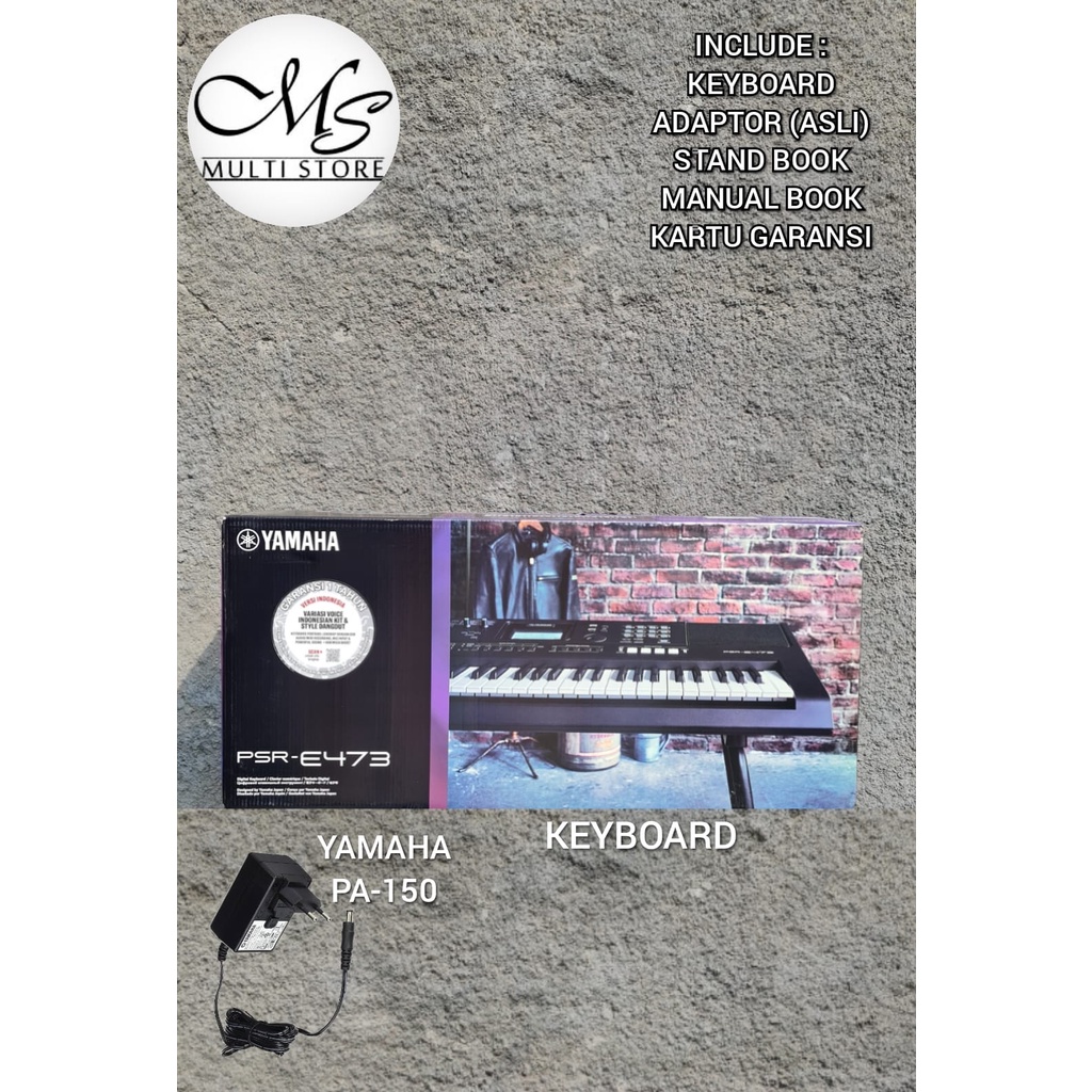 Keyboard YAMAHA PSR E473 - E 473 - E473 - 473 - E-473 - GARANSI 1TAHUN