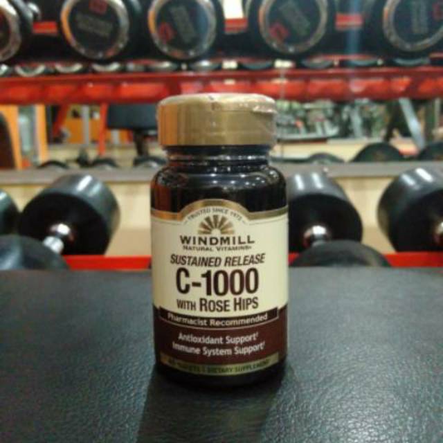 Windmill Vitamin C 1000 Mg With Rose Hips 60 Tablet Vit C 1000 Sustained Release Tabs Shopee Indonesia