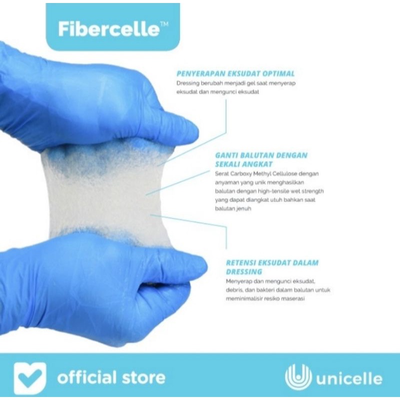 fibercelle gelling fiber dressing mirip aquacell