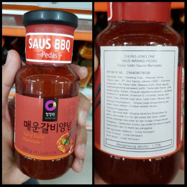 

Saus BBQ Pedas - Spicy Galbi Marinade - Saus Mariasi Pedas 280GR