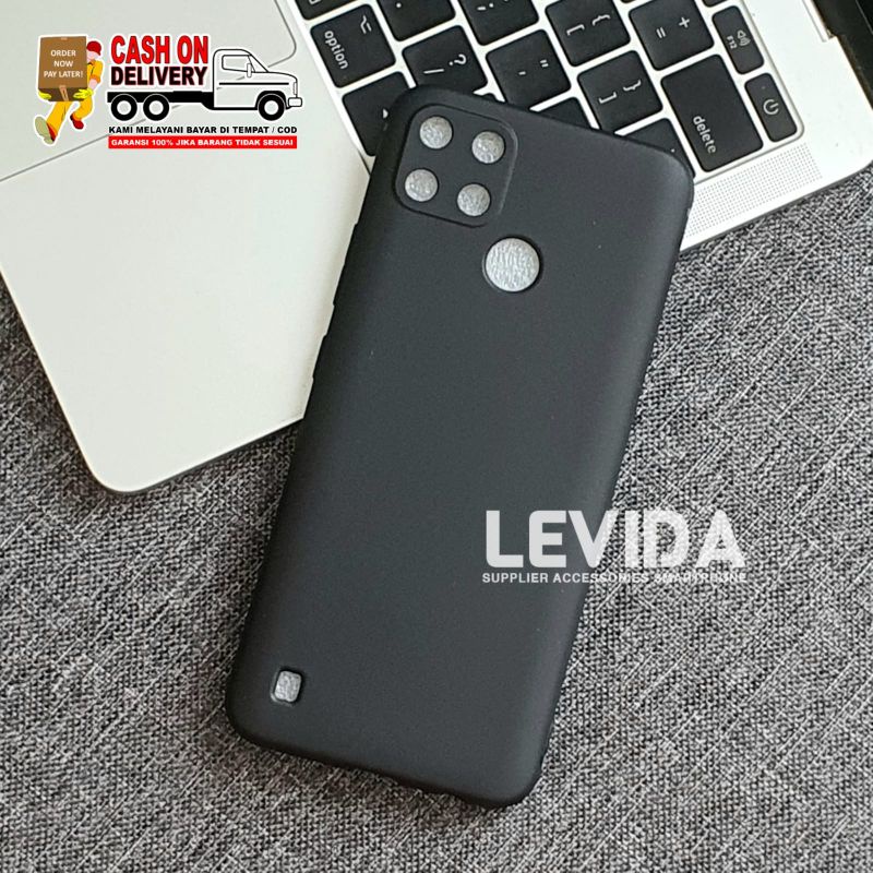 Softcase Macaron Black Realme C21 Realme C21Y Realme C25Y Realme C25 Realme C25S Case Tpu Full Black