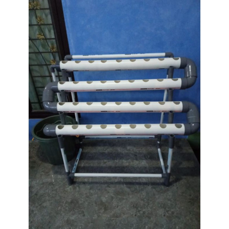 Pipa Hidroponik Set 4 Pipa 2,5 inch 36 lubang