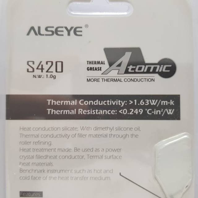 THERMAL PASTE PASTA PROSESOR ALSEYE S420 S-420 0RIGINAL